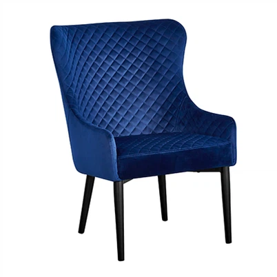 Mørkeblå Diamond Cut Lounge stol