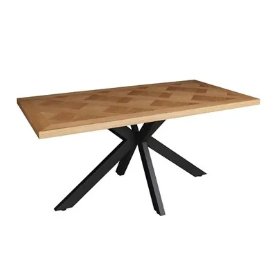 Retro metalbens konference- eller restaurantlangbord